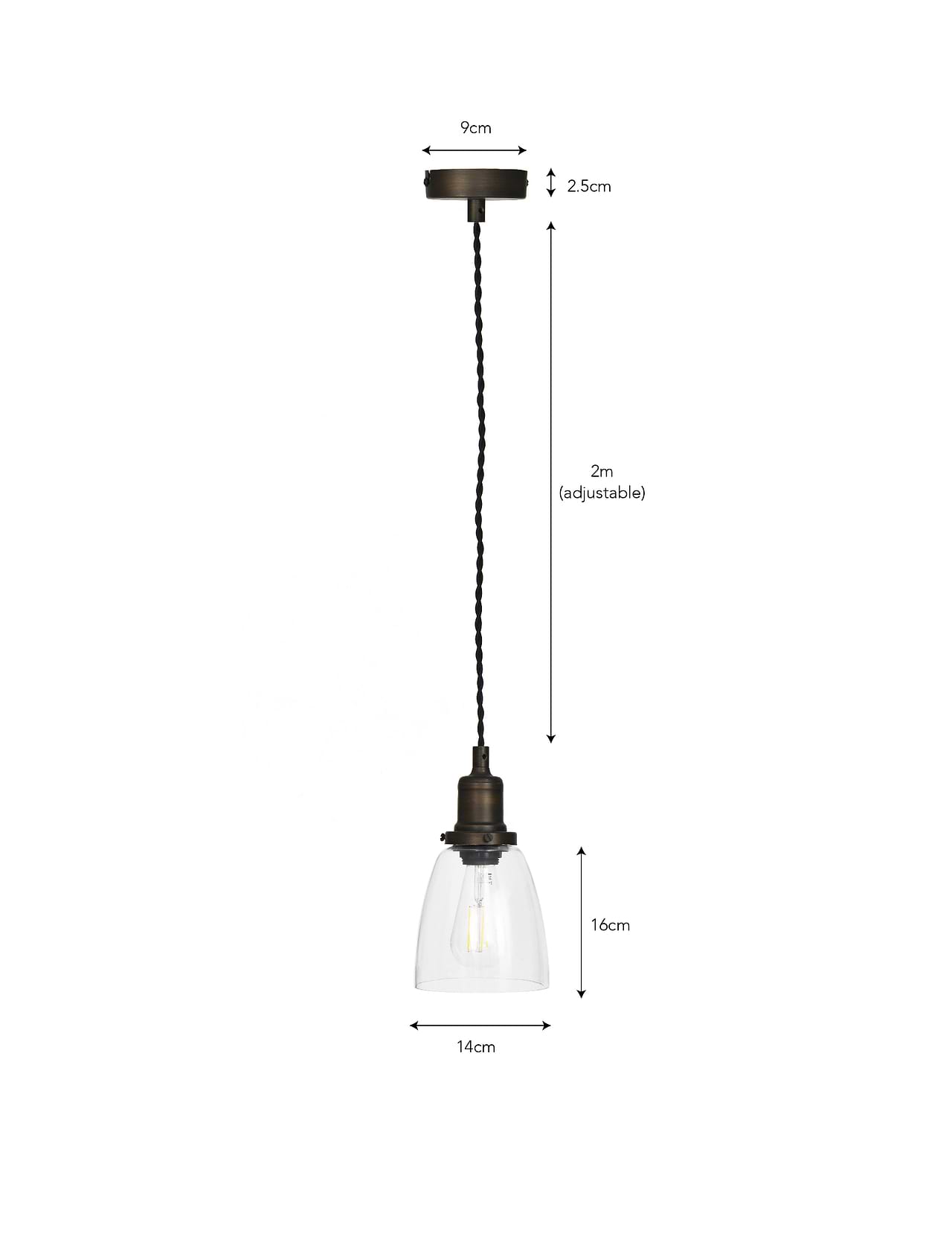 Hoxton glass pendant light cheap