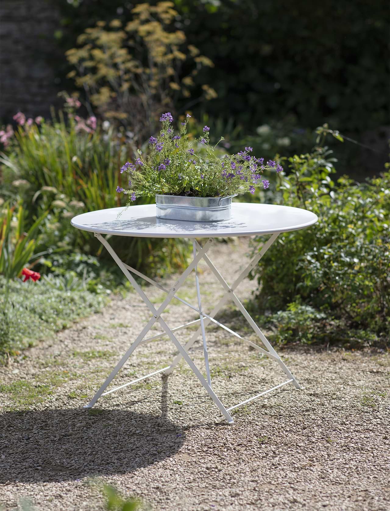 Metal folding bistro table clearance