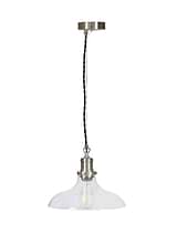 Hoxton Pendant Light Large Satin Nickel