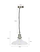 Hoxton Pendant Light Large Satin Nickel