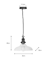 Hoxton Pendant Light Large Antique Bronze