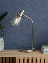 Hoxton Dome Table Lamp Satin Nickel