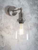 Hoxton Dome Wall Light Satin Nickel