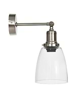 Hoxton Dome Wall Light Satin Nickel