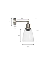 Hoxton Dome Wall Light Satin Nickel