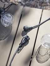Festoon Lights Classic Extension Kit 10 Bulbs Black
