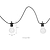 Festoon Lights Classic Extension Kit 10 Bulbs Black