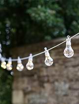 Festoon Lights, Classic - 10 Bulbs in White