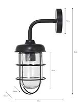Harbour Wall Light Carbon