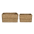 Brading Rectangular Baskets Set of 2 Natural
