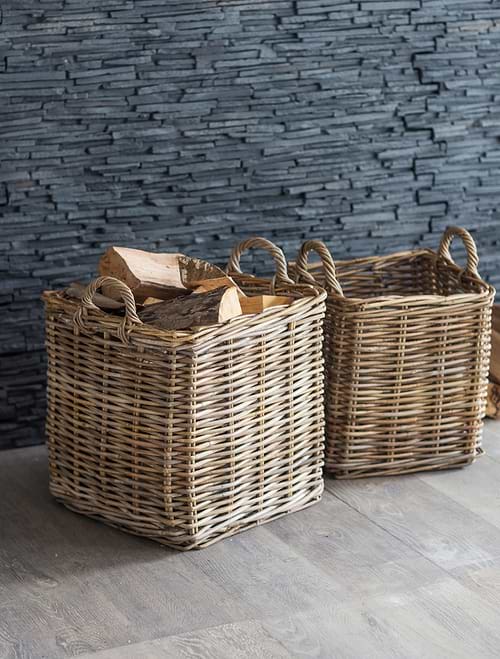 Bembridge Square Baskets Set of 2 Natural