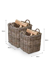 Bembridge Square Baskets Set of 2 Natural