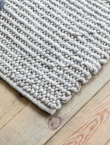 Badbury Rug 90x150cm Stone Wool