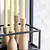 Sapperton Mirror with Shelf Black