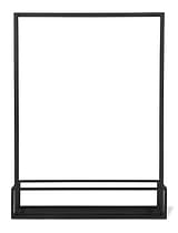Sapperton Mirror with Shelf Black