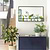 Sapperton Mirror with Shelf Wide Black