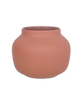 Ombersley Vase, Short in Brick - Ceramic