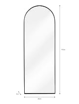 Charlcombe Arched Freestanding Mirror Large