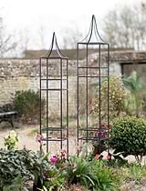 Charlbury Obelisk Plant Supports Set of 2 Black