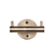 Novello Double Hook Antique Brass