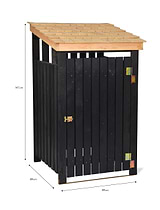 Chelwood Bin Store Black