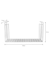 Portland Under Shelf Insert in Lily White - Steel
