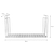 Portland Under Shelf Insert in Lily White - Steel
