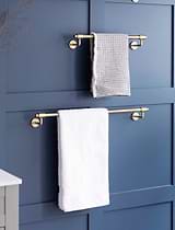Novello Towel Rail Large Antique Brass