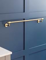 Novello Towel Rail Large Antique Brass