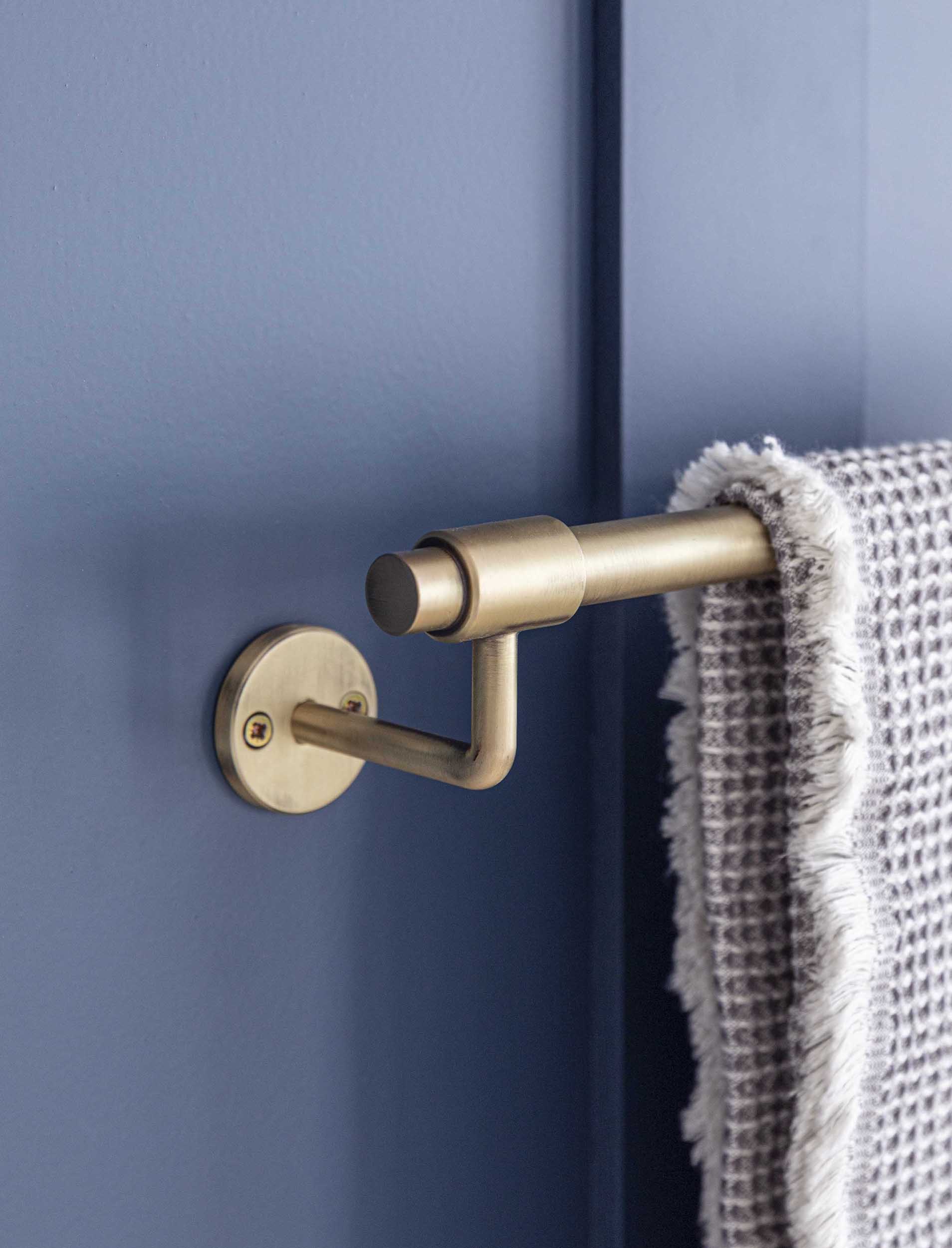 Antique brass towel rail online