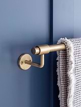 Novello Towel Rail Small Antique Brass