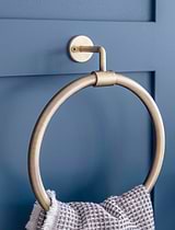 Novello Towel Ring Antique Brass