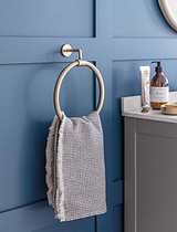 Novello Towel Ring Antique Brass