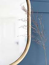 Novello Wall Mirror Antique Brass