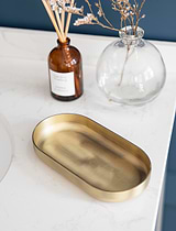 Novello Tray Antique Brass