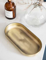Novello Tray Antique Brass