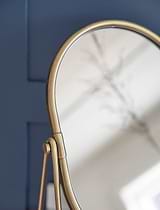 Novello Vanity Mirror Antique Brass