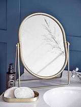 Novello Vanity Mirror Antique Brass