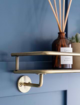 Novello Wall Shelf Antique Brass