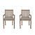 Porthallow Dining Chairs with Arms Set of 2 Natural