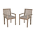 Porthallow Dining Chairs with Arms Set of 2 Natural