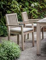 Porthallow Dining Chairs with Arms Set of 2 Natural