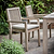 Porthallow Dining Chairs with Arms Set of 2 Natural