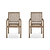 Porthallow Dining Chairs with Arms Set of 2 Natural