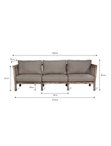 Porthallow 3 Seater Sofa Natural