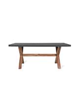Burford Table, Large in Grey - Polystone