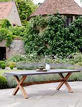 Burford Table, Large in Grey - Polystone