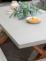 Burford Table & Bench Set Small Natural