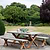Burford Table & Bench Set Small Natural