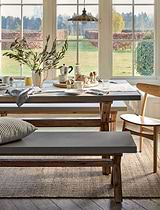 Burford Table & Bench Set Small Natural